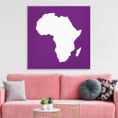 Afrikaans Violet Audacious Africa Canvas Afdruk (Insitu (Woonkamer))