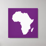 Afrikaans Violet Audacious Africa Canvas Afdruk<br><div class="desc">De Afrika-kaart is wit en contrasterend in het Safari-palet van Emporio Moffa,  geïnspireerd door de gewaagde avontuurlijkheid en wildernis van het continent.</div>