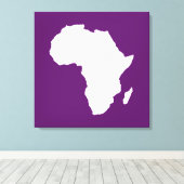 Afrikaans Violet Audacious Africa Canvas Afdruk (Insitu (Houten vloer))