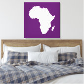 Afrikaans Violet Audacious Africa Canvas Afdruk (Insitu (Slaapkamer))