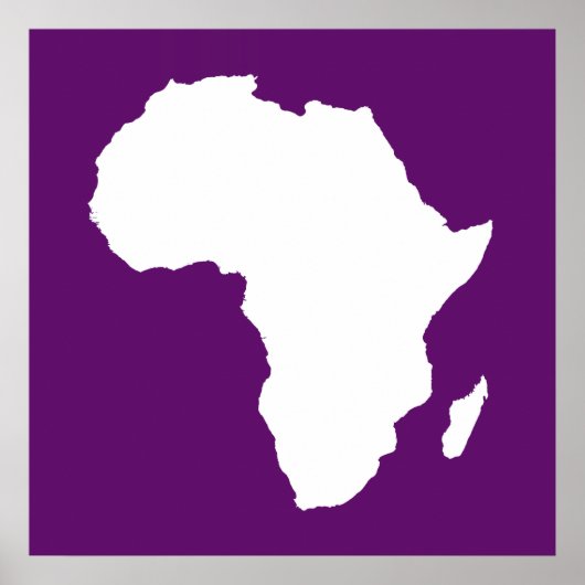 Afrikaans Violet Audacious Africa Poster (Voorkant)