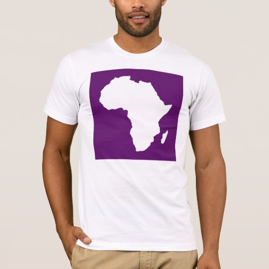Afrikaans Violet Audacious Africa T-shirt (Voorkant)