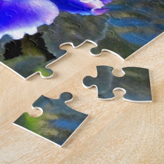 Afrikaans Violet Blauw Legpuzzel (Zijkant)