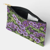 Afrikaans Violet bloemen patroon Etui (Open)