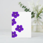 Afrikaans Violet Briefkaart (Staand voorkant)