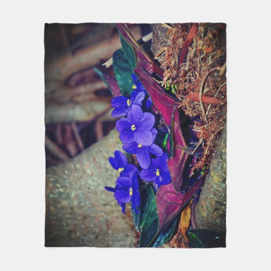 Afrikaans Violet Fleece Deken (Voorkant)