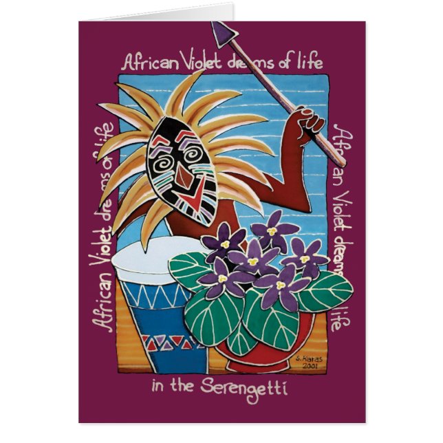 Afrikaans Violet in Serengetti (Voorkant)