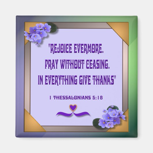 Afrikaans Violet ~ Magnet (Voorkant)