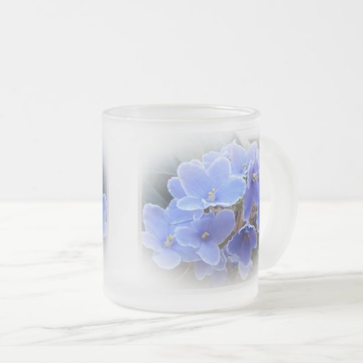 Afrikaans Violet Matglas Koffiemok (Voorkant rechts)