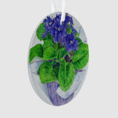 Afrikaans Violet Ornament (voorkant)