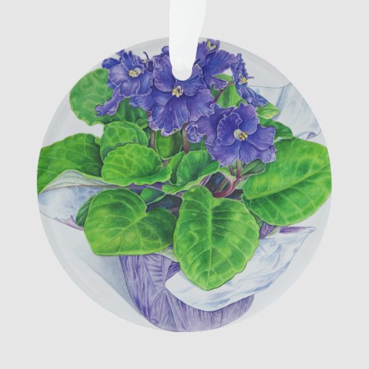 Afrikaans Violet Ornament (voorkant)