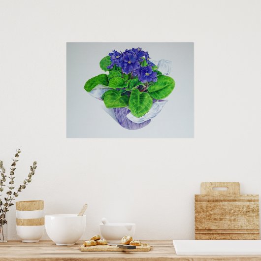 Afrikaans Violet Poster (Keuken)