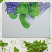 Afrikaans Violet Theedoek (Gevouwen)