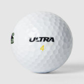 Afrikaans Viooltje Huisplant Monogram Kunst Golfballen (Logo)