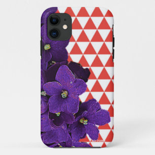 Afrikaans Viooltje Rode Piramides Telefoonhoes iPhone 11 Hoesje