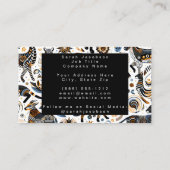 afrikaans Visitekaartje voor stamdieren (Achterkant)