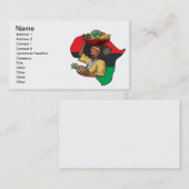 Afrikaans voedsel visitekaartje (Voorkant / Achterkant)