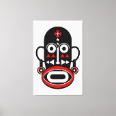 Afrikaans volksmasker canvas afdruk (Voorkant)