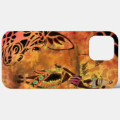 Afrikaans Vrouw en Giraffe iPhone Case (Achterkant (horizontaal))