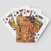 Afrikaans Vrouw en Giraffe Speelkaarten (Achterkant)