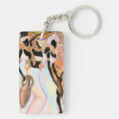 Afrikaans Vrouwen Sleutelhanger Gift Moderne Stijl (achterkant)