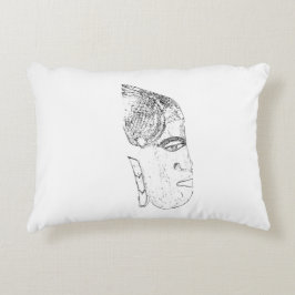 Afrikaans vrouwenhoofdontwerp accent kussen