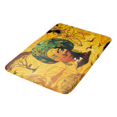 Afrikaans vrouwenportret met zonsondergang badmat (Gekanteld)