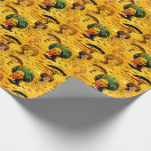 Afrikaans vrouwenportret met zonsondergang cadeaupapier (Hoek)