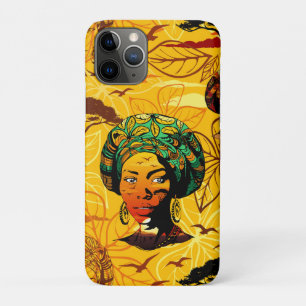 Afrikaans vrouwenportret met zonsondergang Case-Mate iPhone case