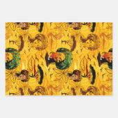 Afrikaans vrouwenportret met zonsondergang inpakpapier vel (Voorkant)