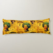 Afrikaans vrouwenportret met zonsondergang lichaamskussen (Achterkant)