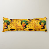 Afrikaans vrouwenportret met zonsondergang lichaamskussen (Voorkant)