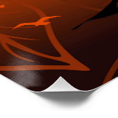 Afrikaans vrouwenportret met zonsondergang perfect poster (Hoek)