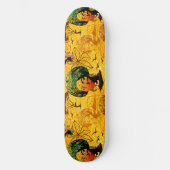 Afrikaans vrouwenportret met zonsondergang persoonlijk skateboard (Voorkant)