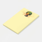 Afrikaans vrouwenportret met zonsondergang post-it® notes (Schuin)