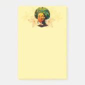 Afrikaans vrouwenportret met zonsondergang post-it® notes (Voorkant)