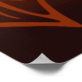 Afrikaans vrouwenportret met zonsondergang poster (Hoek)