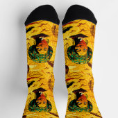 Afrikaans vrouwenportret met zonsondergang sokken (Top)