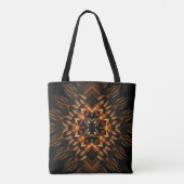 Afrikaans Vuur Schild Midden Tote Bag (Achterkant)
