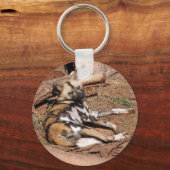 afrikaans-wild-dog-018 sleutelhanger (Voorkant)