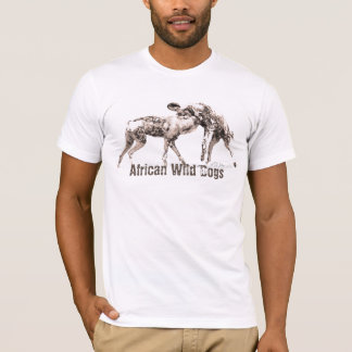 Afrikaans Wild Dogs T-shirt voor Mannen