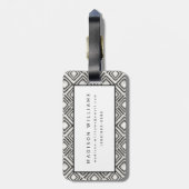 Afrikaans Wild Pattern Bagagelabel (Achterkant verticaal)