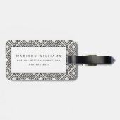 Afrikaans Wild Pattern Bagagelabel (Achterkant horizontaal)