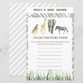 Afrikaans Wilde Baby shower Game PRINED (Voorkant / Achterkant)