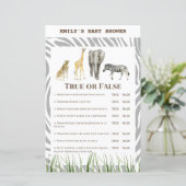 Afrikaans Wilde Baby shower Game PRINED (Staand voorkant)