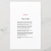 Afrikaans Wilde Baby shower Game PRINED (Achterkant)