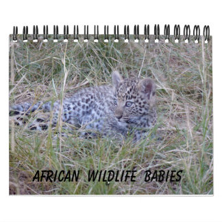 AFRIKAANS WILDLIFE BABIES CALENDAR KALENDER