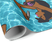  - afrikaans zeemiekvis - zee cadeaupapier (Rol Hoek)