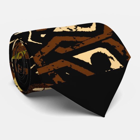 Afrikaans Zulu-ontwerp Stropdas (Opgerold)