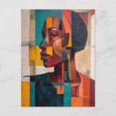 Afrikaanse Abstract Briefkaart (Voorkant)